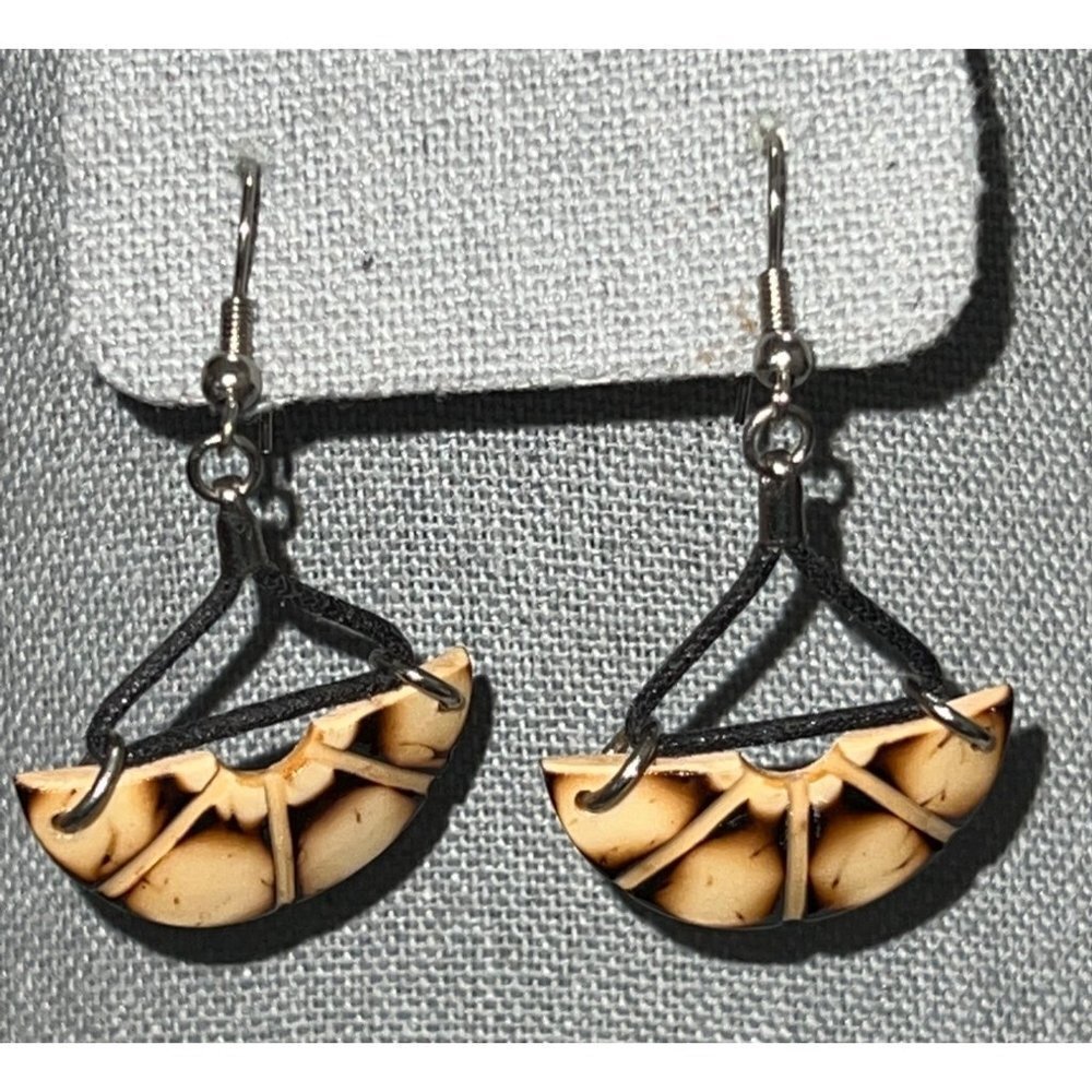 Textured Half Moon Earrings